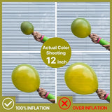 PartyWoo Olive Green Balloons 50 pcs 12 Inch Matte Sage Boho Green
