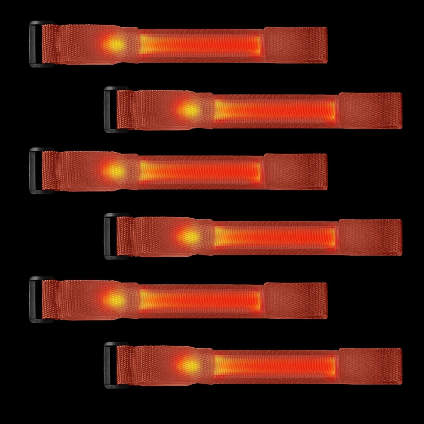 M.best 8pcs LED Light Up Bracelets Glow Flashing Wristbands Glow in