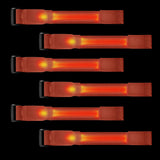 M.best 8pcs LED Light Up Bracelets Glow Flashing Wristbands Glow in