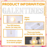 10 Pcs Galentine's Day Decorations 8.3 Inch Large LED Letter Lights