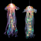 Glitter Iridescent Jellyfish Hanging Decor Blue Purple Jellyfish Kit