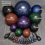 Halloween Balloon Arch Double Stuffed Dark Green Navy Blue Burgundy