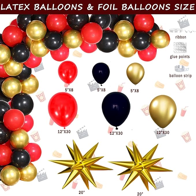 Movie Night Birthday Party Decorations Movie Theater Hollywood