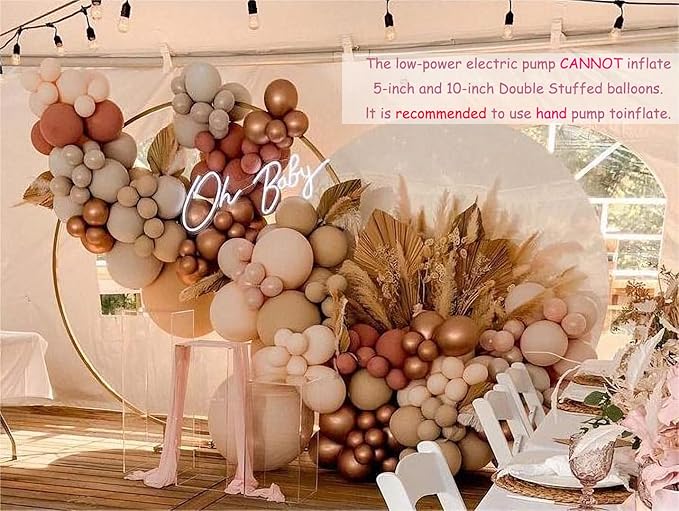Boho Balloons Garland Arch Kit Double Stuffed Dusty Rose Pink Rose