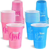30 Pcs Gender Reveal Plastic Blue Pink Cups Gender Reveal Cups
