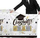 Graduation Decorations 2026 2 Pcs Black and Gold Gongrats Grad