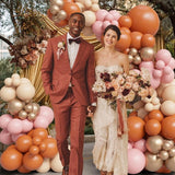 145PCS Fall Pink Balloon Arch Kit Boho Baby Shower Decorations for