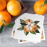 Little Cutie Baby Shower Beverage Napkins / 48 Citrus Cocktail Napkins