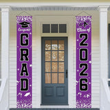 Graduation Decorations 2026 Purple Set, Congrats Grad Decor Set with