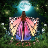 Halloween Butterfly Wings Costume for Womens Moth Wings Butterfly