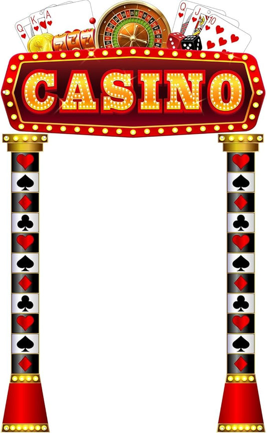 3 Pcs Casino Movie Night Porch Sign Banner Movie Casino Theme Party