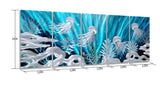 SYGALLERIER Jelly Fish Large Metal Wall Art Hand Grind Aluminum