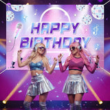 K-POP Theme Birthday Party Backdrop Decorations Magical Music Movie