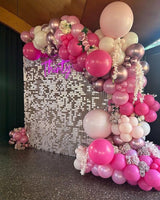 Bezente Pink Balloons Set,60pcs 12 inch Metallic Pearl Pink, Hot &