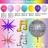 KPOP Music Theme Balloon Garland Arch Kit, 119Pcs Rainbow Colorful