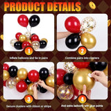 Casino Theme Party Decorations Casino Red Black Gold Balloon Garland