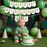 Sage Green First Birthday Decorations One Birthday Hat and Pre