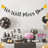 We Will Miss You Banner Decorations Goodbye Party Banner Retirement