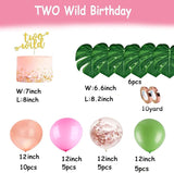 Two Wild Birthday Party Decorations Jungle Themed Secend Girl