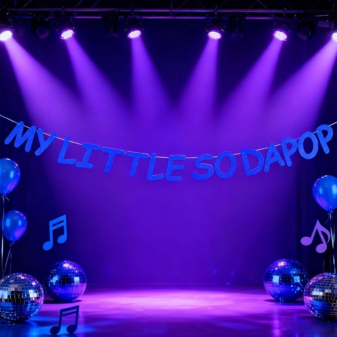 “MY LITTLE SODA POP” Pre-Strung Demon Movie Party Banner, Coquette