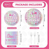96Pcs Last Disco Bachelorette Party Decorations Disco Ball