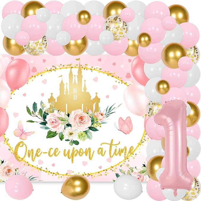 Princess Theme Royal Castle Floral Princess One Ce Upon A Time
