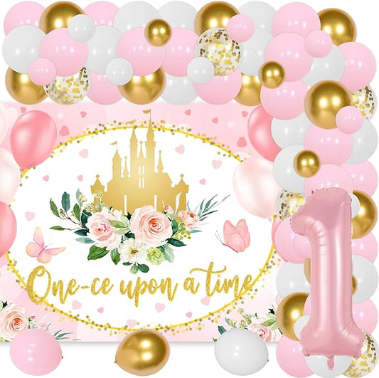 Princess Theme Royal Castle Floral Princess One Ce Upon A Time