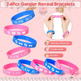 Baby Gender Reveal Party Favors Supplies Ideas Team Boy or Girl Pins