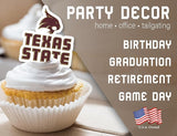 Texas State Party Supplies for TXST Football, Birthday Gift,