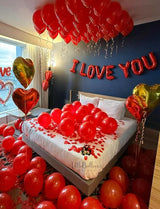 Red I Love You Balloons for Him/Her Valentines Day Balloon with Red
