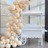 White Sand Balloons, 160Pcs 5 Inch Small Cream Balloon, Latex