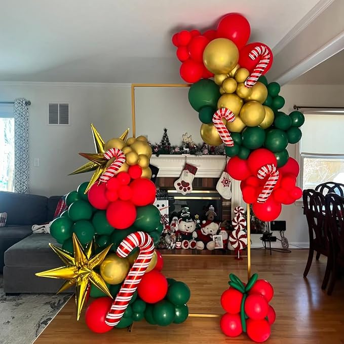 Christmas Balloons, 67pcs 12 Inch Red and Green Balloons, Red Green