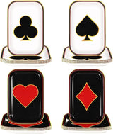 60Pcs Poker Party Paper Plates 10 x 6.5 Poker Disposable Paper