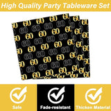 96PCS 60th Birthday Party Decoration Set Table Tableware Supplies