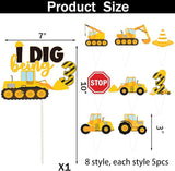 162 Pcs Construction 3rd Birthday Party Supplies Dump Truck Three