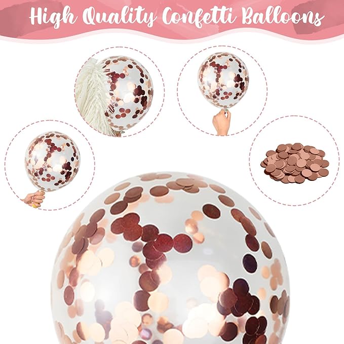 Dusty Pink and Rose Gold Balloons 12In Retro Blush Pink Beige White