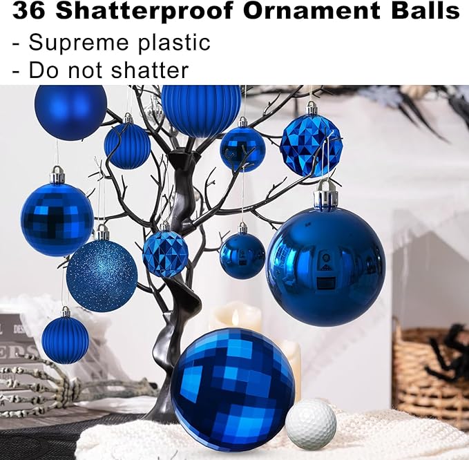 Royal Blue Christmas Ornaments - Christmas Tree Decorations