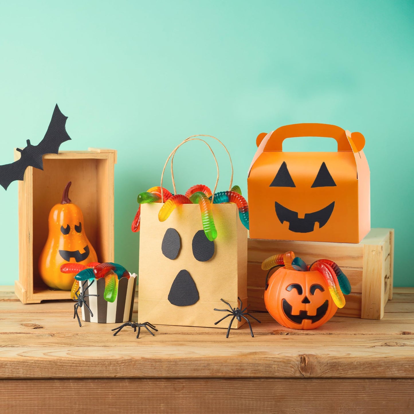 Oletx 30-Pack Orange Party Favor Treat Boxes, Goodie Boxes, Candy Box,