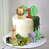 Safari Animal Cake Toppers Jungle Wild One Cake Decorations with