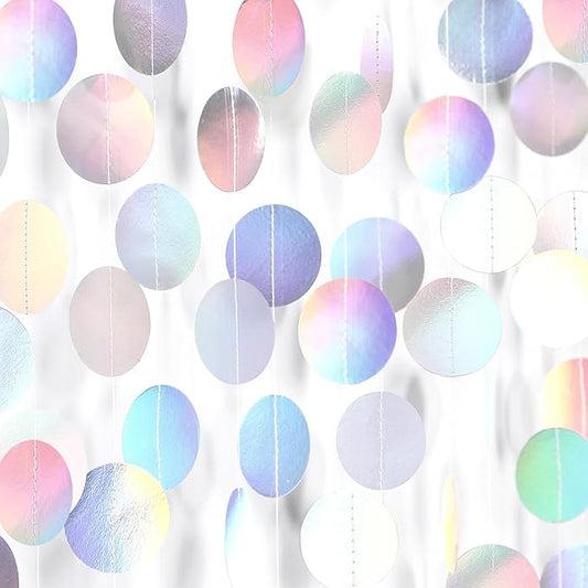 Iridescent-Disco Holographic-Euphoria Anniversary Party-Decoration
