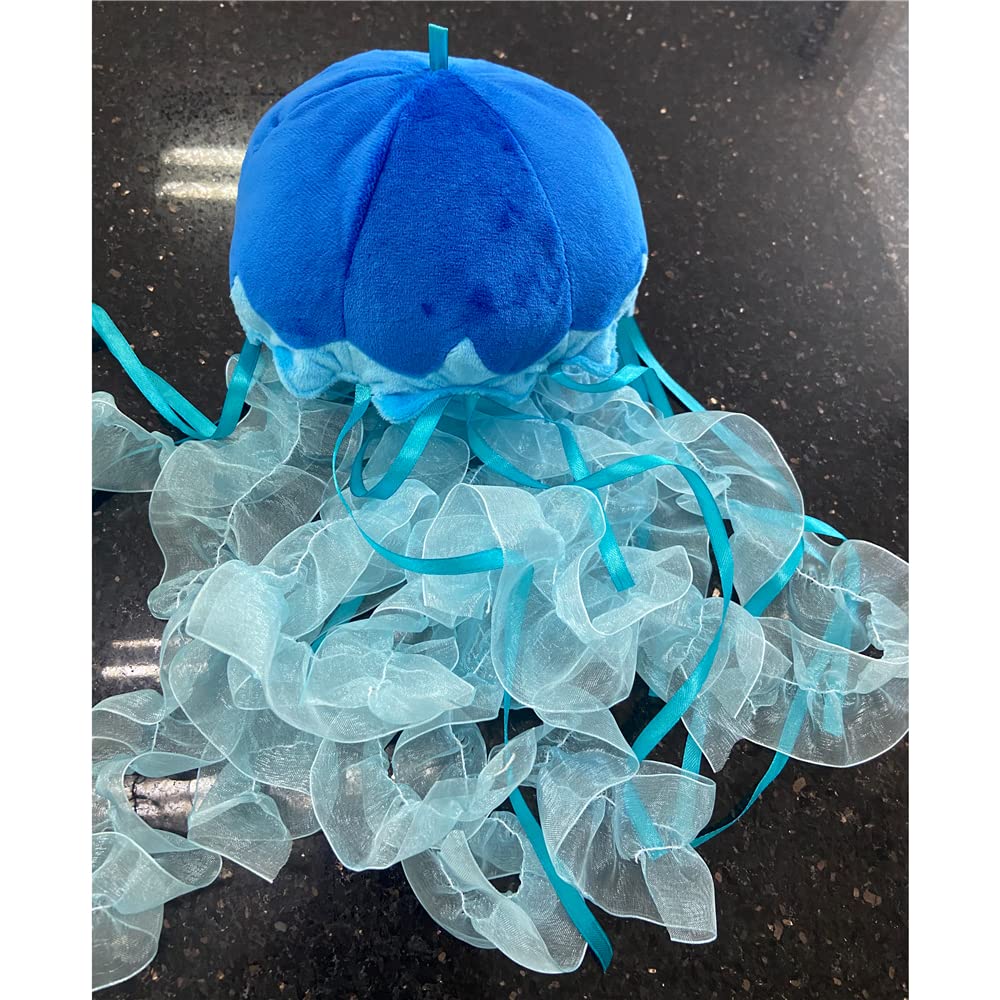 JIANEEXSQ Creative Colorful Jellyfish Stuffed Animal Simulation Sea