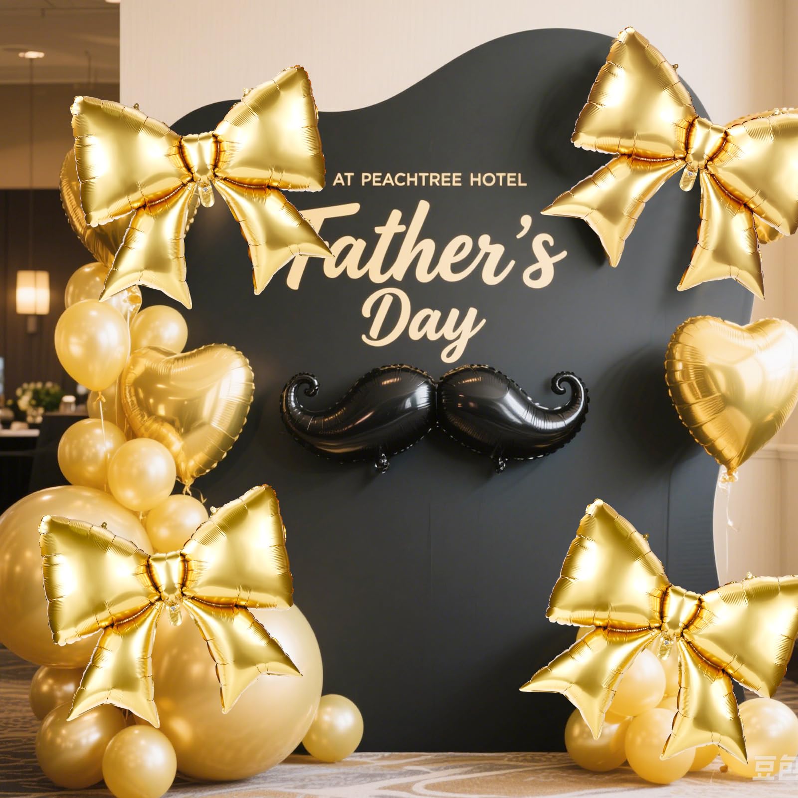 2pcs Large Bow Balloons, Bow Themed Party Decorations Elegant Coquette