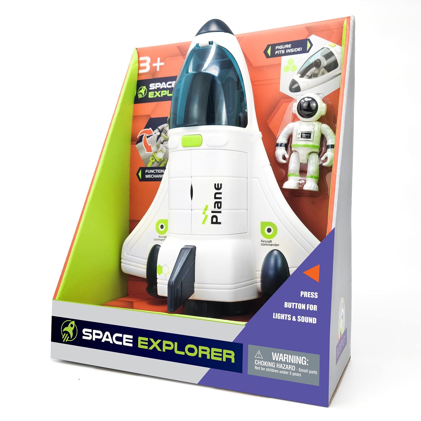 BLOONSY Space Shuttle Toy | Rocket Ship with Astronaut | Space Toys