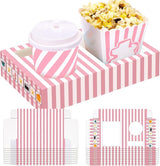 20 Pcs Pink Movie Night Supplies Movie Night Paper Snack Trays