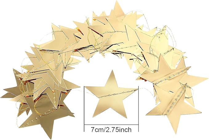 Patelai Glitter Star Garland Banner 2026 Graduation Decor 130 Feet #8