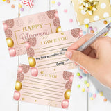 Pink Gold Retirement Card Happy Wishes Card Box Happy Retirement