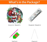 VODAPYC Christmas Diamond Art Hanging Kit for Adults, DIY Double