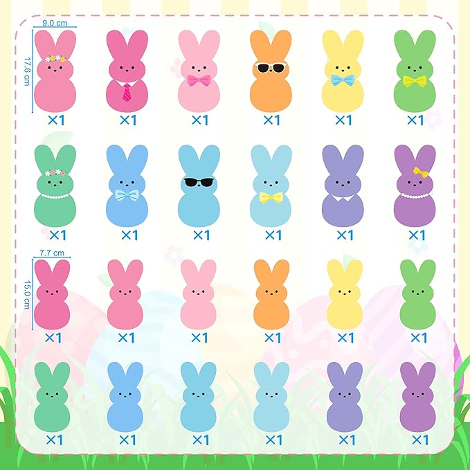 30Pcs Easter Hanging Decorations Bunny Hanging Easter Decorations
