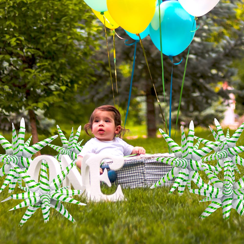 Green White Christmas Balloon Winter Holiday Happy New Year Xmas Eve