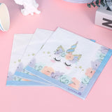 Unicorn Party Supplies Rainbow Unicorn Plates and Napkin Sets for